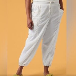 Athleta x Alicia Keys High Waist Drawstring Stretch Utility Pant EUC J
